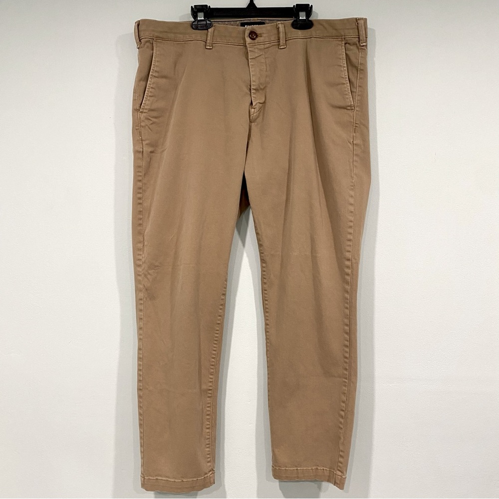 Express Hyper Stretch Athletic Slim Pant Tan Men's 36x30